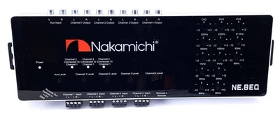 Nakamichi Car Audio 8 Band Electronic Equalizer EQ Sub Crossover Network NE8EQ - Image 1 of 4
