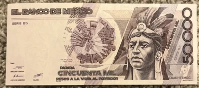 50000 pesos México 1988 AU++/UNC Foto 1 de 2