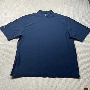 Nike Golf Shirt Mens 2XL Blue Innisbrook Golf Resort Dri Fit Mock Neck Shirt - Picture 1 of 7