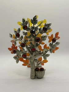 Bath And Body Works Wallflowers Pewter Autumn Fall Tree Gem Light Up Plug In - Picture 1 of 4