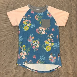 Camiseta Rags to Raches Disney Floral Niños Raglán ~ 3/4 - Imagen 1 de 10