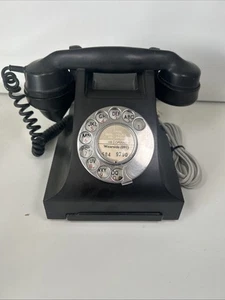 Black GPO 332L Phone Telephone - Converted But Untested Bakelite - Picture 1 of 14