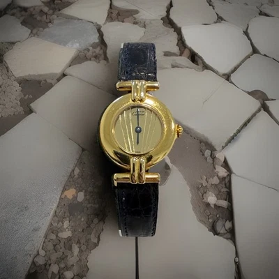 Cartier Vermeil 590002 Quartz 925 Vergoldet Damen 24 mm - Bild 1 von 4