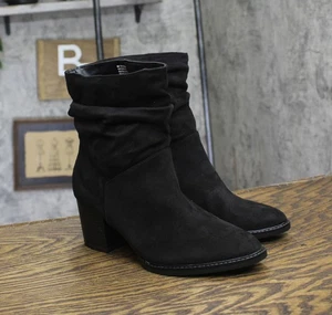 Style & Co. Womens Genoviaa Scrunch Booties Black 6M - Picture 1 of 11