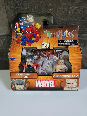 MINIMATES MARVEL-MARVEL NOW THOR AND ABSORBING MAN/NIB Cover