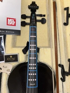 Acoustic Violin  4/4 Size Black - Picture 1 of 5
