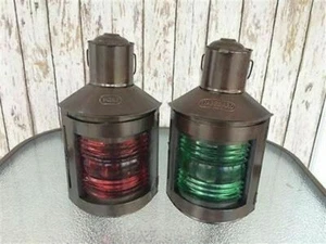 Nuevo Lámpara de aceite, juego de 2 piezas, decoración de farol de barco de... - Picture 1 of 2