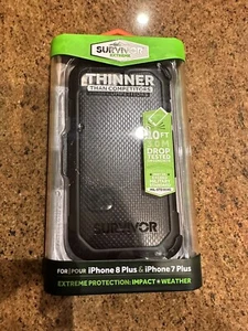 Griffin Survivor Extreme iPhone 8 Plus/7 Plus Rugged Case with Belt Clip (Black) - Picture 1 of 2