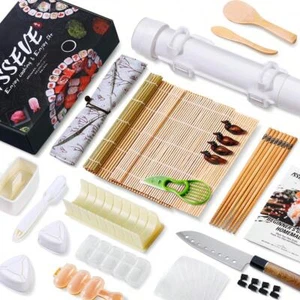 Sushi Making Kit, 29 in 1 Sushi Bazooka Maker, DIY Sushi Roller Machine - Picture 1 of 8