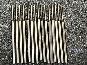 NEW Lot of 14 Pieces 3/16” Punch Line Up Tool 6” Inch Mayhew MADE IN USA #42401