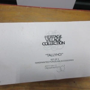 Department 56 Heritage Village Tallyho Taly Ho Horse Equestrian Riders MIB - Picture 1 of 13