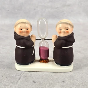 Vintage Goebel Frier Tuck Double Monk Hourglass Egg Timer E96 West Germany TMK 3 - Picture 1 of 17
