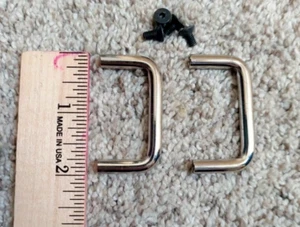 2U 19" Rack Mount Handles Steel Screws included 2" x 1" For servers computers - Afbeelding 1 van 3