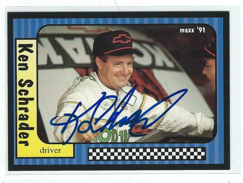 Ken Schrader Signed 1991 MAXX Card #25   NASCAR - Image 1 of 1