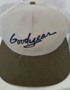 Cappello berretto baseball Goodyear snapback regolabile ricamato AVORIO/MARRONE - Foto 1 di 3