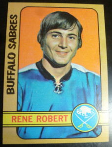1972-73 Topps Rene Roberts #161, EX Buffalo Sabres