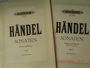 HÄNDEL Sonaten Violine und Klavier Band 1 und 2 Edition Peters - Bild 1 von 11