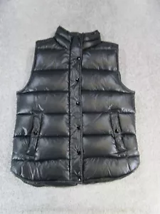 J. Crew Jacket Vest Womens Small Black Insulated Puffer - Picture 1 of 8