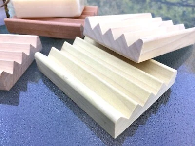 1 Lujosos jaboneros de madera maciza de álamo - hechos a mano en EE. UU. Foto 1 de 2