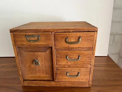 Antique 19th Century Japanese Chest ~ Kiri wood- 1920's - Image 1 of 4