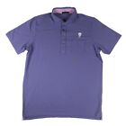 Greyson Men's Pima Cotton Blend Purple Golf Polo Shirt XL