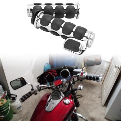 Motorcycle Handlebar Hand Grips 1" For Kawasaki Vulcan VN 1700 1600 1500 900 800 - Image 1 of 4