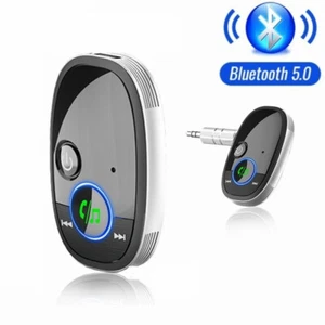 Audio Bluetooth Adapter KFZ Receiver AUX Kabel Auto 3,5mm Klinke Empfänger Musik - Photo 1/12