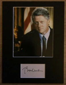 President Bill Clinton **HAND SIGNED** 16x12 mounted display ~ AUTOGRAPHED - Picture 1 of 1