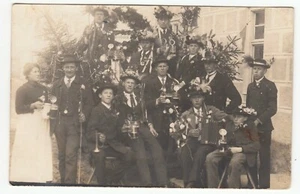 Bayern "..enbach" Rekruten nach Musterung beim Bier trinken,male friends ~1915  - Picture 1 of 2