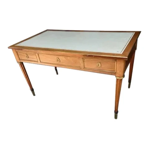 Antiques Mahogany French Partners Writing Desk Cover