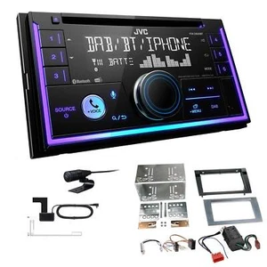 JVC 2-DIN MP3 Autoradio Bluetooth DAB+ für Audi A4 anthrazit vollaktiv Bose - Bild 1 von 6