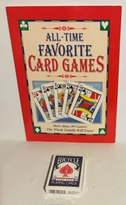 All Time Favorite Card Games Instruction Book& New deck cards ✨NEW✨ - Picture 1 of 2