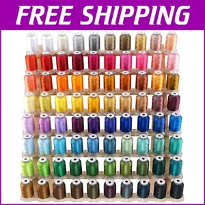 Professional Quality 80 Spools of 500M Polyester Thread - Ideal for Embroiderers - Picture 1 of 7