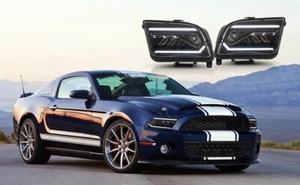 VLAND LED Projector Headlights Fit 2005-2009 Ford Mustang W/Start Up Animation - Picture 1 of 16