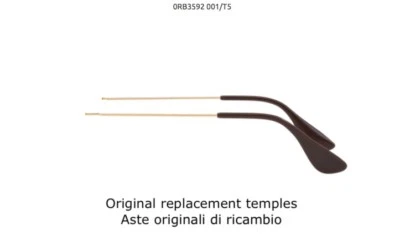 RAY BAN 3592 ORO 001/T5 TEMPLOS ORIGINALES - ASTAS ORIGINALES RB 3592 ORO 001/T5 - Imagen 1 de 2