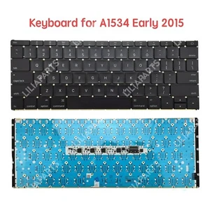 US Layout Keyboard for MacBook 12" Retina A1534 MF855LL/A 2015 MF865LL/A Laptop - Picture 1 of 4