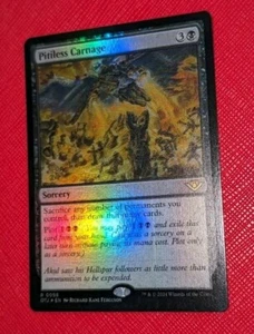 MTG *FOIL PRE RELEASE* OTJ Rare PITILESS CARNAGE NM - Bild 1 von 1