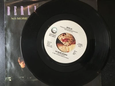 Berlin  No More Words  1984  GEFFEN   45 RPM  Picture Sleeve  VG - Image 1 of 4