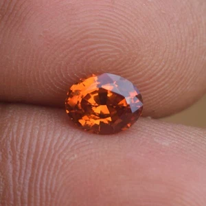 1.22 Ct Hessonite Garnet Natural Untreated VVS Clarity Sri Lankan Origin Gomeda - Picture 1 of 5