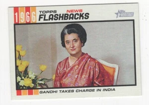 2015 TOPPS HERITAGE BASEBALL NEWS FLASHBACKS INDIRA GANDHI #NF-8 - Picture 1 of 1