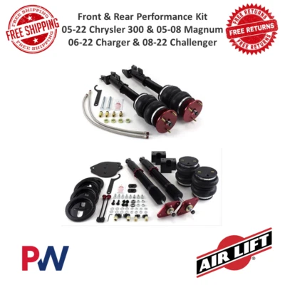 Air Lift 75527 & 75627 Front & Rear Performance Kit Fits Chrysler 300 & Dodge - Image 1 of 4