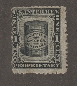 EDSROOM-14086 US RO386 No Gum Boutell & Maynard Silk Paper Matches CV$300 - Picture 1 of 2