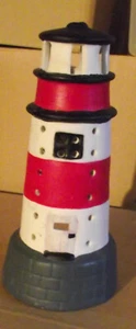 Teelicht-Halter "Leuchtturm", Keramik, 19cm - Bild 1 von 3