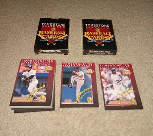 1995 Vintage Tombstone Pizza Pubblicità Super Pro Baseball Card Set MLB Stars - Foto 1 di 4