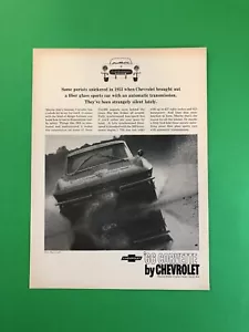 1966 CORVETTE CHEVROLET ORIGINAL VINTAGE PRINT AD ADVERTISEMENT PRINTED - Picture 1 of 1