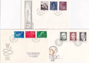 10 verschiedene FDC aus 1964 bis 1969, meist mit kompletten Sätzen - Bild 1 von 3