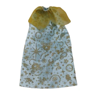 Blue Gold Sparkle Shimmer Disney Princess Cinderella Doll Skirt - Picture 1 of 2