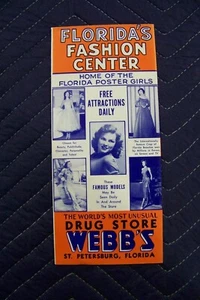 Webb's Drug Store / Circus Pamphlet Saint St. Petersburg Florida 1926-1979 - Picture 1 of 4