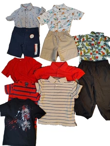 Boys Lot of 11 Mixed Clothing Shorts, Dress, Polo & Tee Shirts Size 4. (Y) - Picture 1 of 19