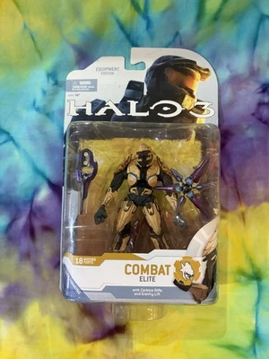 McFarlane Toys Halo 3 - Combat Elite - Tan Yellow Action Figure, New In Box 2009 - Image 1 of 3